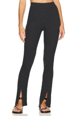Love Rib Verve Slit Legging Black