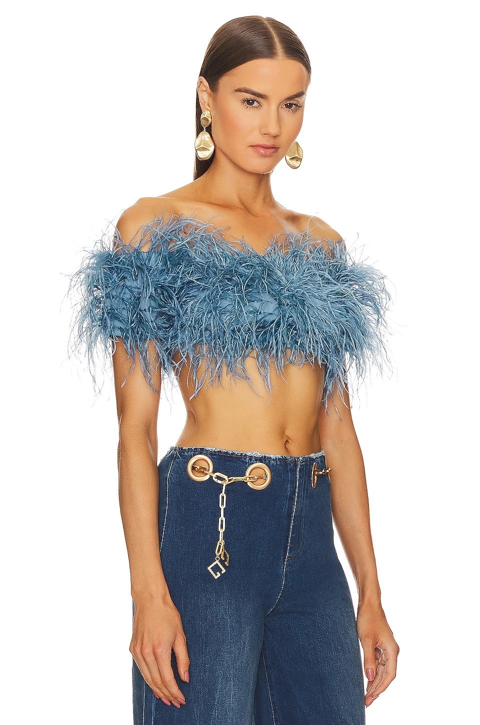 Cult Gaia Goetz Top River Blue 4 Cult Gaia Goetz Top River Blue - Image 2