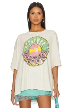 Led Zeppelin Established 1968 Tee Dirty White