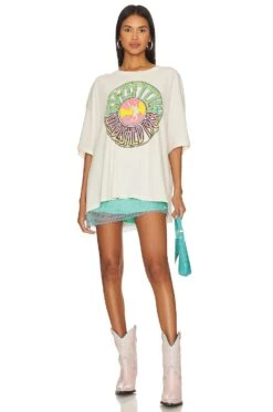 Led Zeppelin Established 1968 Tee Dirty White -Hot Sale Clothing Store DDRE WS755 V4