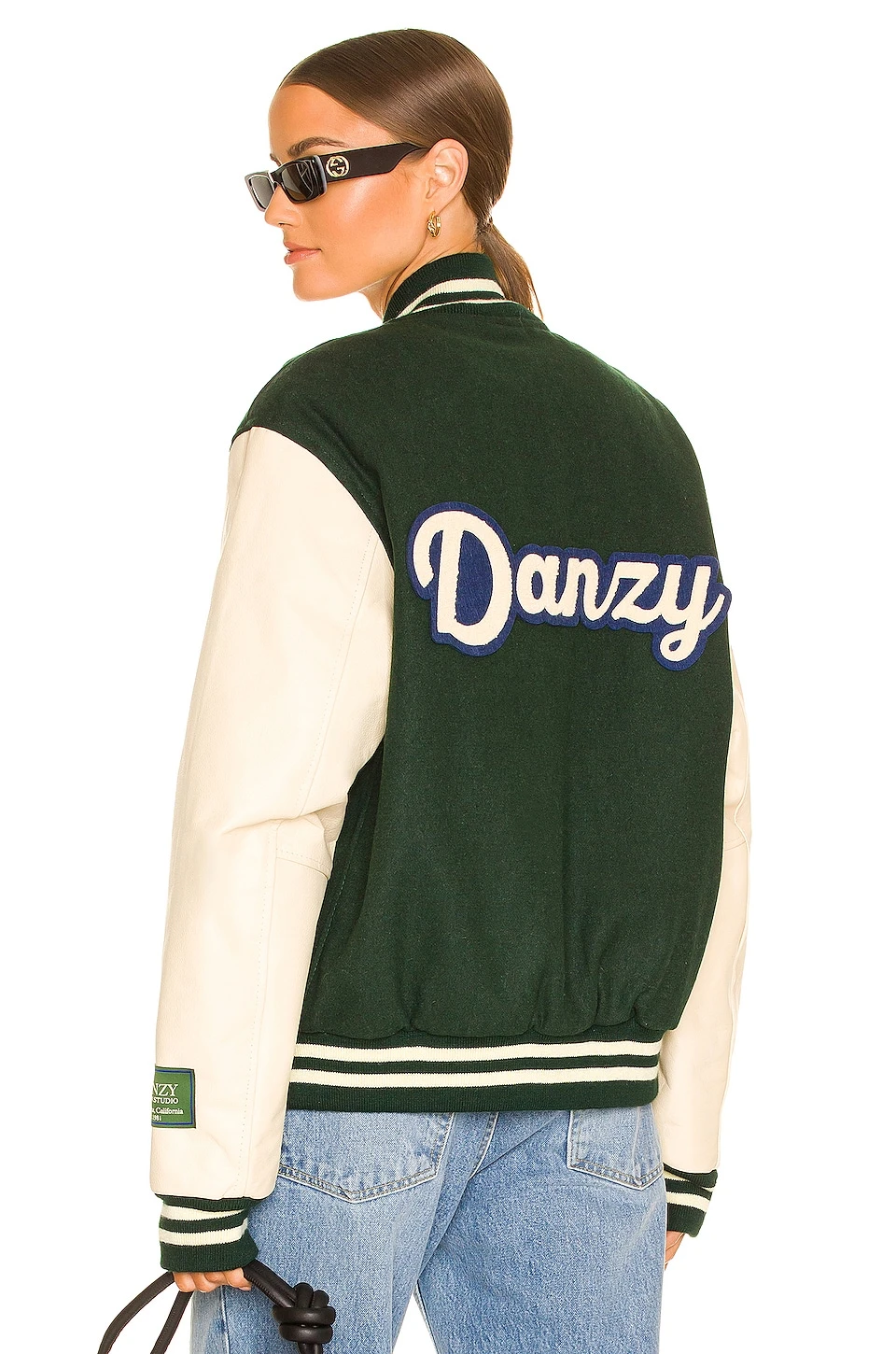 Varsity Jacket Hunter Green & Cream 6 Varsity Jacket Hunter Green & Cream - Image 4