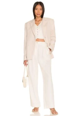 Pleated Trouser Creme -Hot Sale Clothing Store DONR WP33 V4