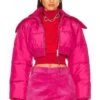 Caroun Cropped Puffer Pink -Hot Sale Clothing Store EAVR WO113 V1