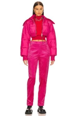 Caroun Cropped Puffer Pink 11 Caroun Cropped Puffer Pink -Hot Sale Clothing Store EAVR WO113 V5