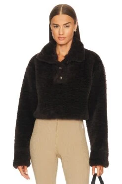 X Marianna Hewitt Mia Pullover Chocolate Brown