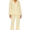 Eberjey Gisele Long PJ Set Sunrise & Ivory -Hot Sale Clothing Store EBER WI1306 V1