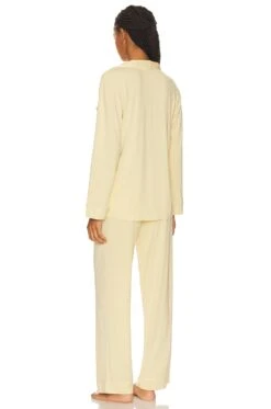 Eberjey Gisele Long PJ Set Sunrise & Ivory -Hot Sale Clothing Store EBER WI1306 V3