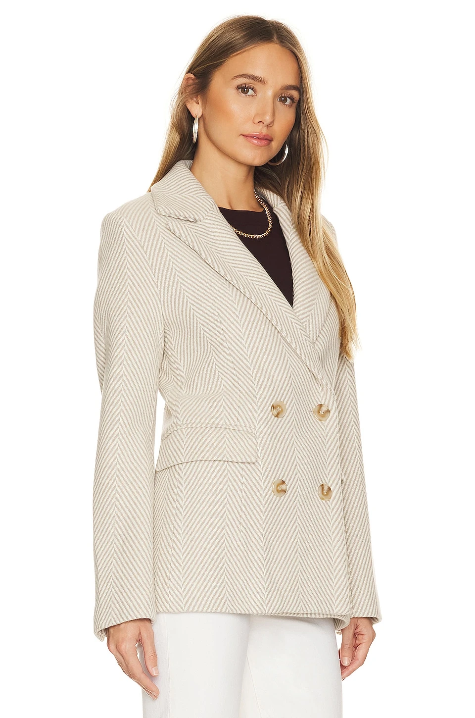 Lara Wool Blazer Taupe 5 Lara Wool Blazer Taupe - Image 3