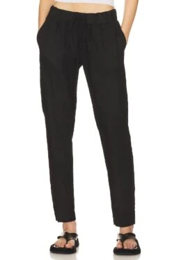 Linen Easy Pant Black -Hot Sale Clothing Store ENZA WP130 V1 1