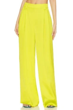 ESSENTIEL ANTWERP Dotto Wide Leg Pants Limoncello