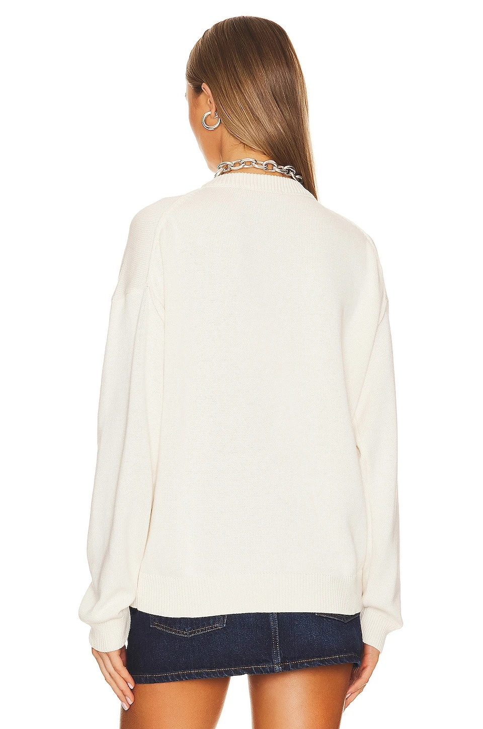 FIORUCCI Milan Angels Intarsia Jumper Cream 5 FIORUCCI Milan Angels Intarsia Jumper Cream - Image 3