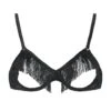 Fleur Du Mal Ouvert Balconette W/ Fringe Black -Hot Sale Clothing Store FLER WI432 V1