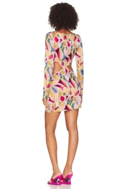 Thora Long Sleeve Mini Dress Green -Hot Sale Clothing Store FORL WD1052 V3