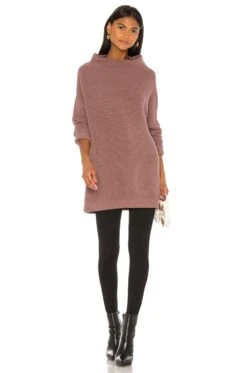 FREE PEOPLE Ottoman Slouchy Tunic Sweater Dress Nutmeg -Hot Sale Clothing Store FREE WD1691 V1 1