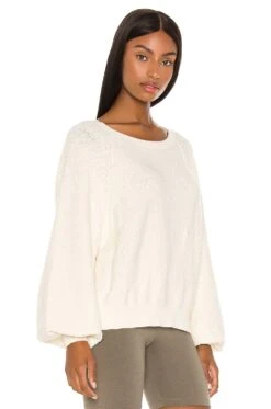 FREE PEOPLE Found My Friend Pullover Cream -Hot Sale Clothing Store FREE WK740 V3