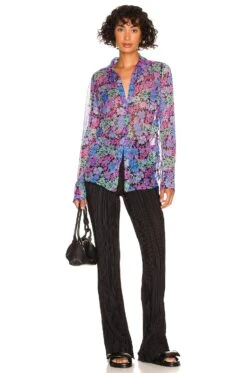 FREE PEOPLE X REVOLVE Mathilda Slim Buttondown Black Combo 11 FREE PEOPLE X REVOLVE Mathilda Slim Buttondown Black Combo -Hot Sale Clothing Store FREE WS3726 V4