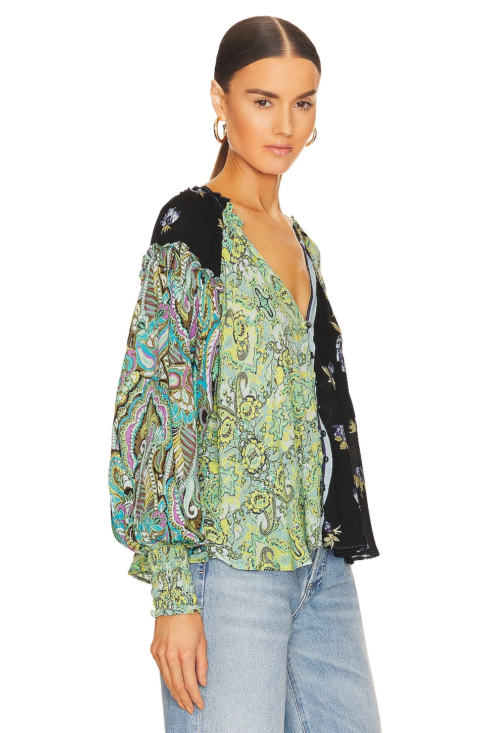 FREE PEOPLE Gemini Blouse Dark Knight Combo 4 FREE PEOPLE Gemini Blouse Dark Knight Combo - Image 2