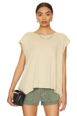 FREE PEOPLE Naomi Tee Petals -Hot Sale Clothing Store FREE WS4146 V1