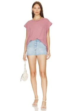 FREE PEOPLE Naomi Tee Petals -Hot Sale Clothing Store FREE WS4206 V4