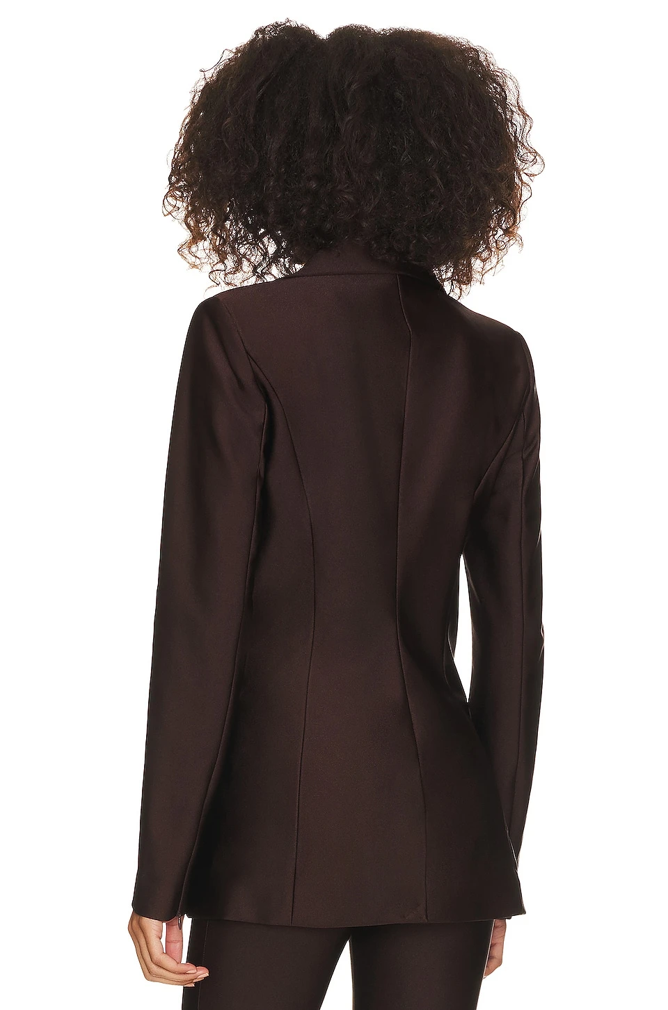 GOOD AMERICAN Disco Sculpted Blazer Dark Coco 9 GOOD AMERICAN Disco Sculpted Blazer Dark Coco - Image 7