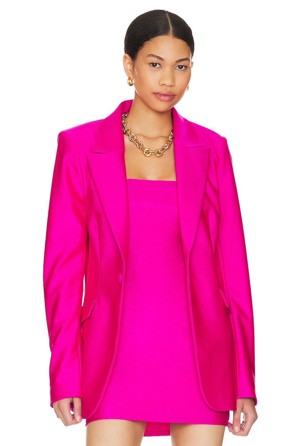 GOOD AMERICAN Disco Sculpted Blazer Dark Coco 14 GOOD AMERICAN Disco Sculpted Blazer Dark Coco - Image 12