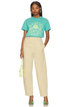 Ganni Gym Relaxed Tshirt Lagoon -Hot Sale Clothing Store GANR WS61 V4