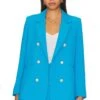 Leighton Crepe Blazer Amalfi Blue -Hot Sale Clothing Store GLOV WO118 V1