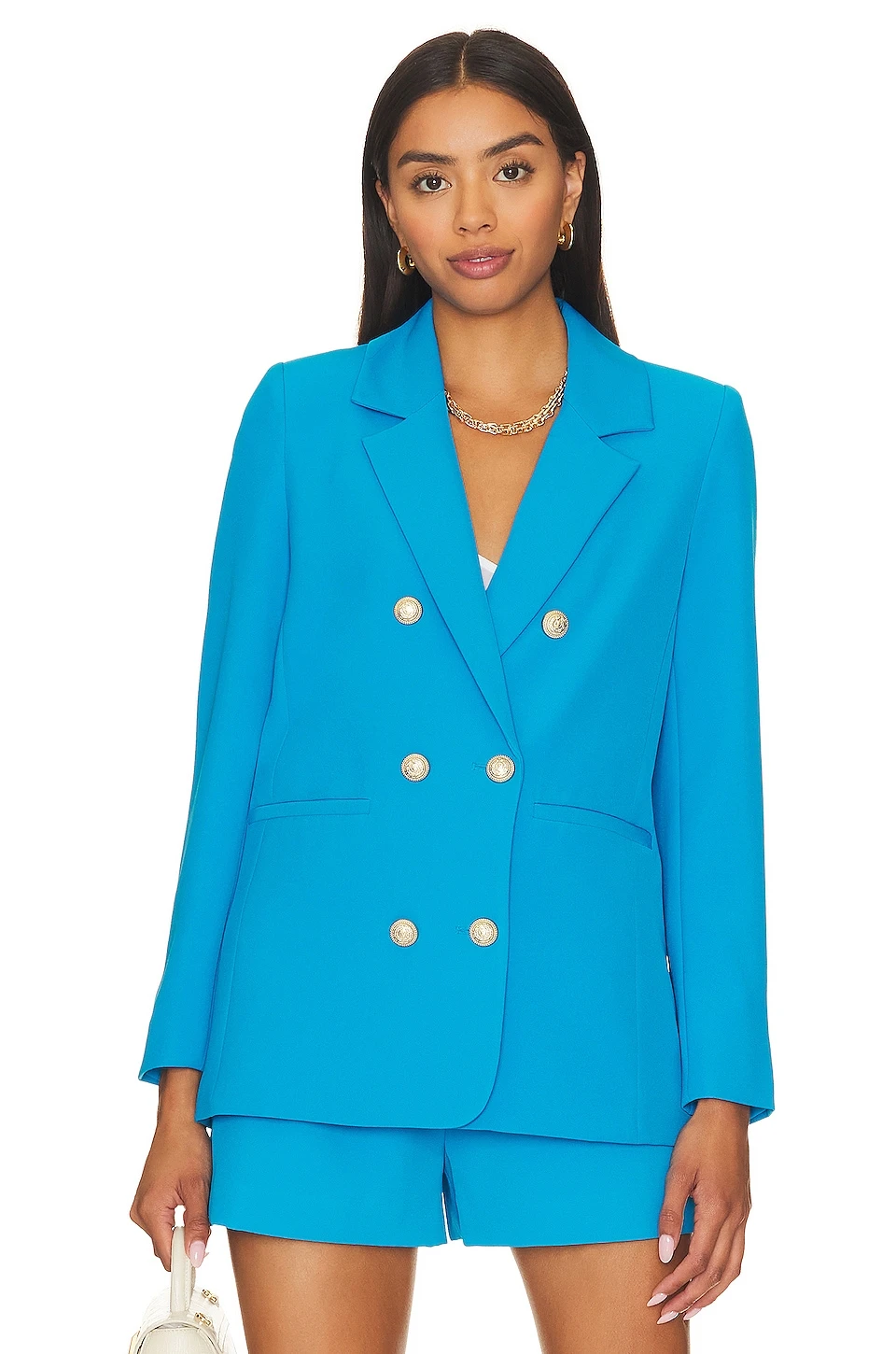 Leighton Crepe Blazer Amalfi Blue 4 Leighton Crepe Blazer Amalfi Blue - Image 2