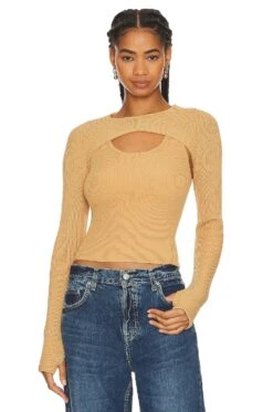 Neige Layered Sweater Camel