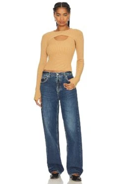 Neige Layered Sweater Camel -Hot Sale Clothing Store GRLR WK45 V5