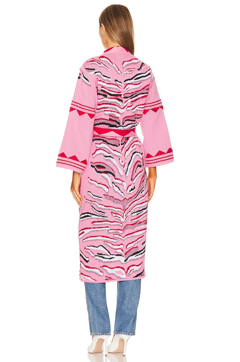 Cotton Jacquard Wide Sleeve Duster Tiger Splash 5 Cotton Jacquard Wide Sleeve Duster Tiger Splash - Image 4