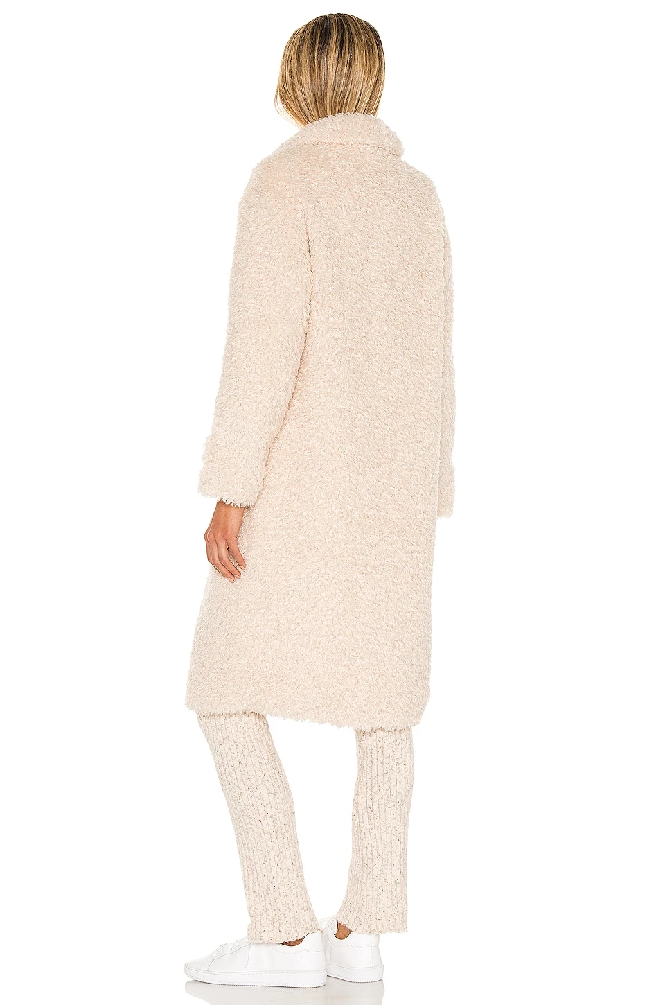 Laria Faux Fur Coat Ecru 6 Laria Faux Fur Coat Ecru - Image 4