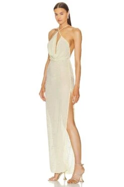 The Marta Gown Pale Yellow -Hot Sale Clothing Store HLSA WD37 V3