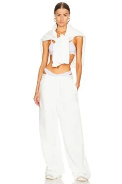 Jersey Organic Bralette White -Hot Sale Clothing Store HLSA WI3 V4