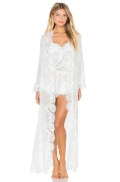 Helena Long Robe White