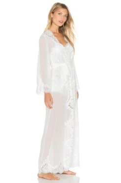 Helena Long Robe White -Hot Sale Clothing Store HOME WI45 V3