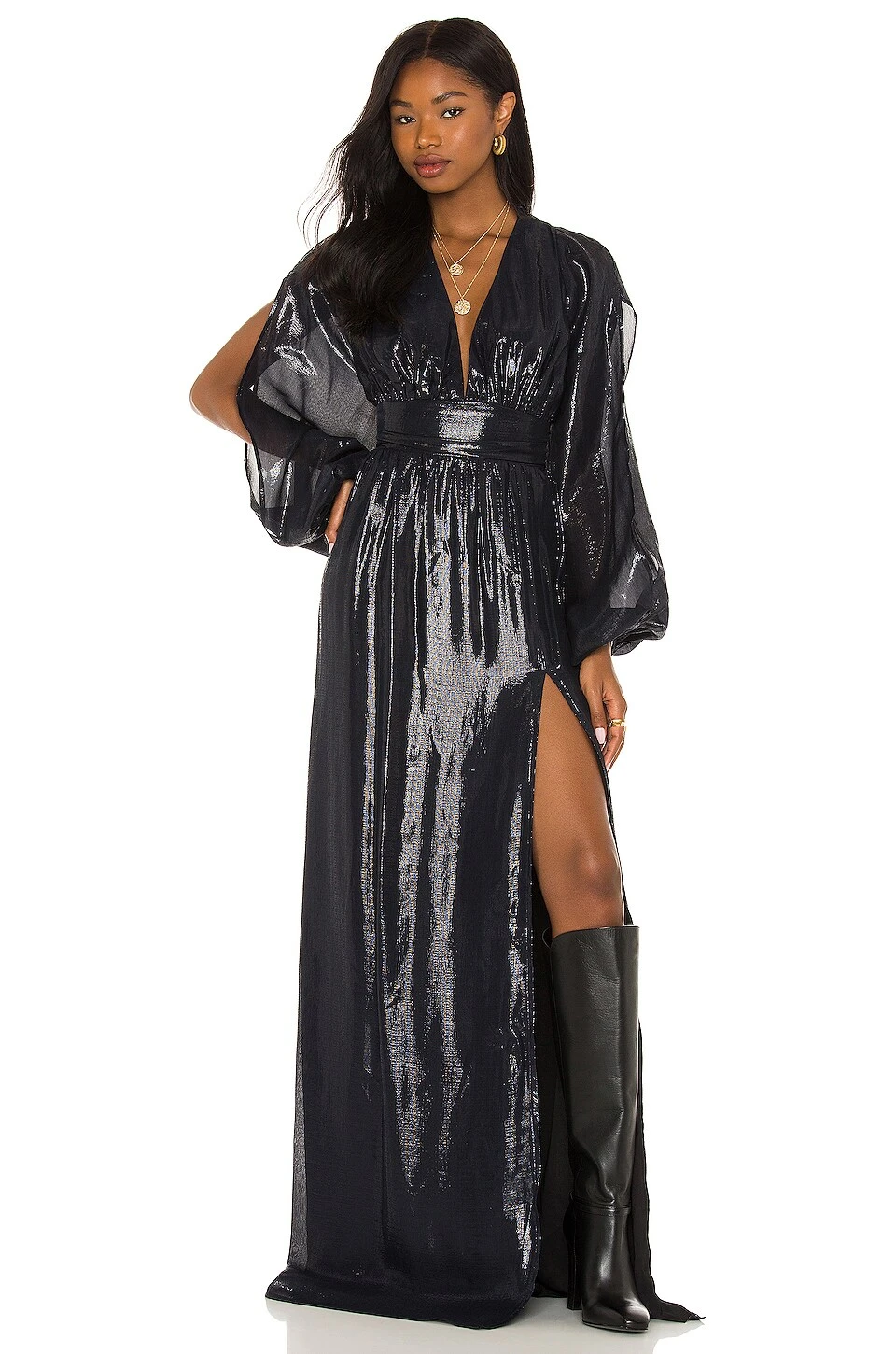 X REVOLVE Imara Dress Black 6 X REVOLVE Imara Dress Black - Image 4