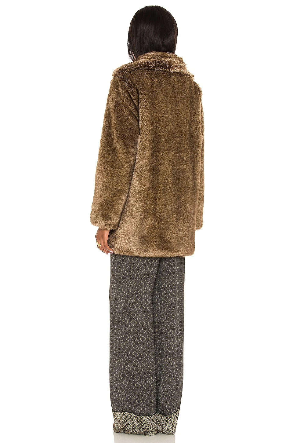 X REVOLVE Savoy Coat Brown Multi 6 X REVOLVE Savoy Coat Brown Multi - Image 4