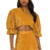 X REVOLVE Sevigny Top Gold -Hot Sale Clothing Store HOOF WS584 V1