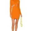 Antonella Mini Dress Bright Orange 2 Antonella Mini Dress Bright Orange -Hot Sale Clothing Store HURR WD582 V1