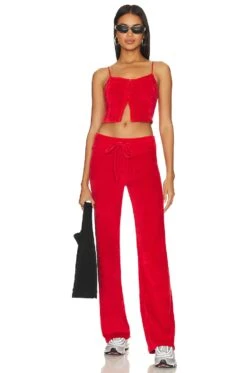 Ana Low Rise Joggers Hibiscus -Hot Sale Clothing Store INDA WP143 V4