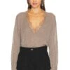 IRO Haby Knit Top Stone Grey 1 IRO Haby Knit Top Stone Grey -Hot Sale Clothing Store IRO WK77 V1