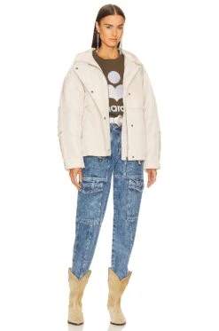 Isabel Marant Etoile Camillio Jacket Light Beige -Hot Sale Clothing Store ISAR WO91 V5