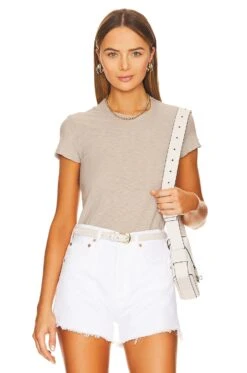 JAMES PERSE Sheer Slub Crew Neck Tee String