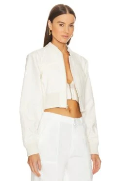 Lorenzo Cropped Denim Jacket Bra Combo Ecru 9 Lorenzo Cropped Denim Jacket Bra Combo Ecru -Hot Sale Clothing Store JDAR WO21 V3