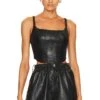 Dune Faux Leather Corset Bralette Black -Hot Sale Clothing Store JDAR WS188 V1