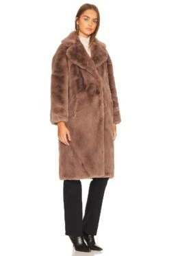 JAKKE Katie Faux Fur Coat Mushroom 8 JAKKE Katie Faux Fur Coat Mushroom -Hot Sale Clothing Store JKKE WO5 V3
