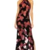 Butterfly Velvet Gown Multi -Hot Sale Clothing Store KIMR WD44 V1