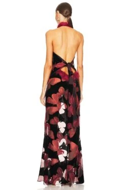 Butterfly Velvet Gown Multi -Hot Sale Clothing Store KIMR WD44 V3