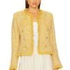 Tinlee Blazer Yellow Multi Tweed
